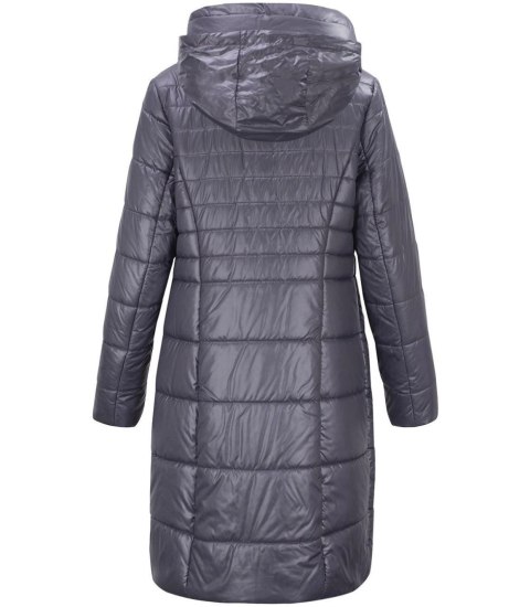 Długi elegancki pikowany płaszcz damski ocieplany AMELIA (Fioletowy) 38 Długi elegancki pikowany płaszcz damski ocieplany AMELIA (Fioletowy) 38