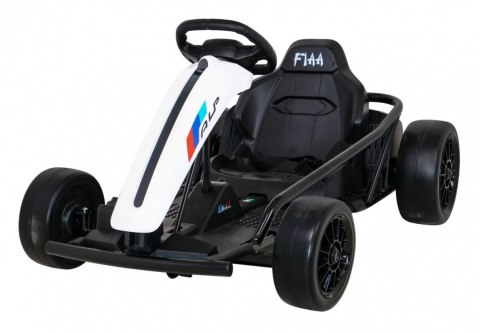 Gokart FX1 Drift Master na akumulator dla dzieci Biały + Funkcja Driftu + Koła EVA Gokart FX1 Drift Master na akumulator dla dzieci Biały + Funkcja Driftu + Koła EVA