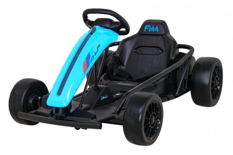 Gokart FX1 Drift Master na akumulator dla dzieci Niebieski + Funkcja Driftu + Koła EVA Gokart FX1 Drift Master na akumulator dla dzieci Niebieski + Funkcja Driftu + Koła EVA