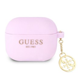 Guess 4G Charms Silicone Case - Etui AirPods 3 (Purple)