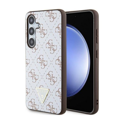 Guess 4G Triangle Metal Logo - Etui Samsung Galaxy S24 (biały) Guess 4G Triangle Metal Logo - Etui Samsung Galaxy S24 (biały)
