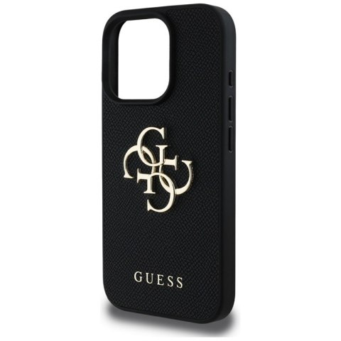 Guess Grained Big 4G Logo Small Classic Logo - Etui do iPhone 16 Pro Max (czarny) Guess Grained Big 4G Logo Small Classic Logo - Etui do iPhone 16 Pro Max (czarny)