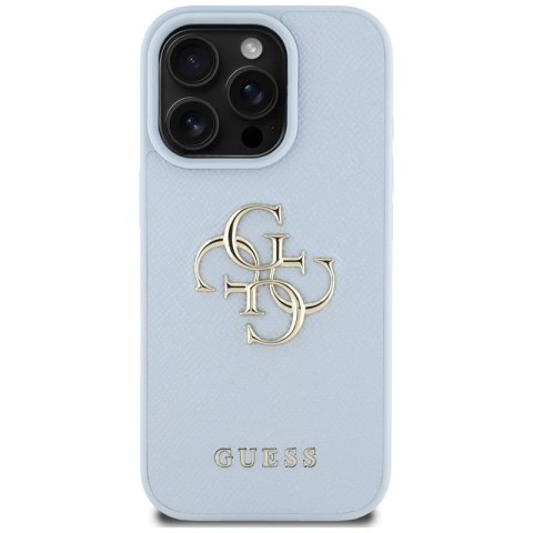 Guess Grained Big 4G Logo Small Classic Logo - Etui do iPhone 16 Pro Max (niebieski) Guess Grained Big 4G Logo Small Classic Logo - Etui do iPhone 16 Pro Max (niebieski)