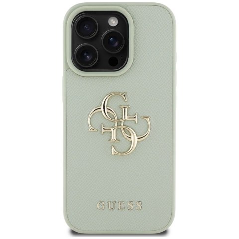 Guess Grained Big 4G Logo Small Classic Logo - Etui do iPhone 16 Pro Max (zielony) Guess Grained Big 4G Logo Small Classic Logo - Etui do iPhone 16 Pro Max (zielony)