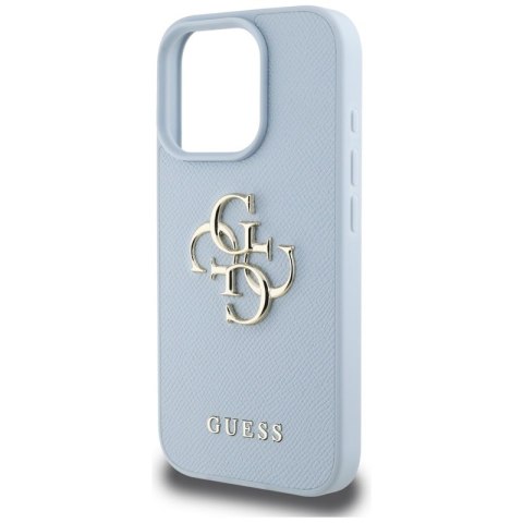 Guess Grained Big 4G Logo Small Classic Logo - Etui do iPhone 16 Pro (niebieski) Guess Grained Big 4G Logo Small Classic Logo - Etui do iPhone 16 Pro (niebieski)