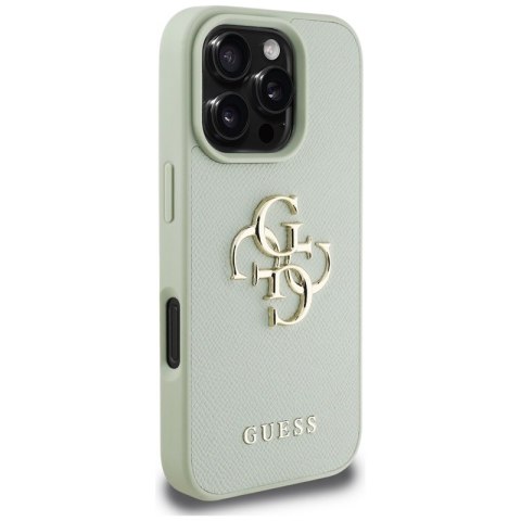Guess Grained Big 4G Logo Small Classic Logo - Etui do iPhone 16 Pro (zielony) Guess Grained Big 4G Logo Small Classic Logo - Etui do iPhone 16 Pro (zielony)