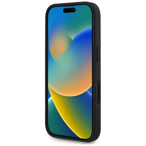 Guess Grained Big 4G Logo Small Classic Logo - Etui do iPhone 16 (czarny) Guess Grained Big 4G Logo Small Classic Logo - Etui do iPhone 16 (czarny)