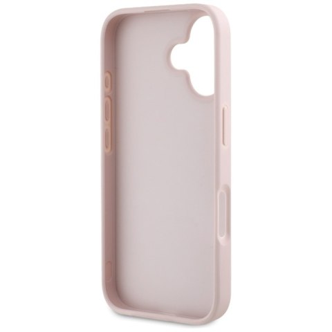 Guess Grained Big 4G Logo Small Classic Logo - Etui do iPhone 16 (różowy) Guess Grained Big 4G Logo Small Classic Logo - Etui do iPhone 16 (różowy)