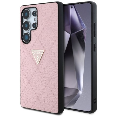 Guess Hot Stamp 4G Pattern Triangle Metal Logo - Etui Samsung Galaxy S25 Ultra (różowy) Guess Hot Stamp 4G Pattern Triangle Metal Logo - Etui Samsung Galaxy S25 Ultra (różowy)