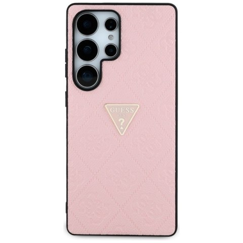 Guess Hot Stamp 4G Pattern Triangle Metal Logo - Etui Samsung Galaxy S25 Ultra (różowy) Guess Hot Stamp 4G Pattern Triangle Metal Logo - Etui Samsung Galaxy S25 Ultra (różowy)