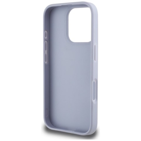 Guess Hot Stamp 4G Pattern Triangle Metal Logo - Etui do iPhone 16 Pro Max (fioletowy) Guess Hot Stamp 4G Pattern Triangle Metal Logo - Etui do iPhone 16 Pro Max (fioletowy)