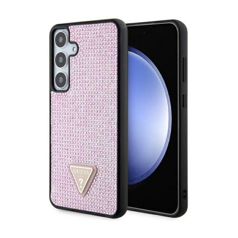 Guess Rhinestone Triangle - Etui Samsung Galaxy S24+ (różowy) Guess Rhinestone Triangle - Etui Samsung Galaxy S24+ (różowy)