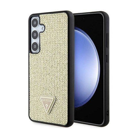 Guess Rhinestone Triangle - Etui Samsung Galaxy S24 (złoty) Guess Rhinestone Triangle - Etui Samsung Galaxy S24 (złoty)