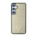 Guess Rhinestone Triangle - Etui Samsung Galaxy S24 (złoty)