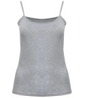 Damski top na ramiączka podkoszulka bawełniany wiele kolorów (Szary)