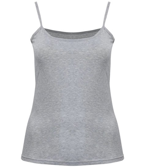 Damski top na ramiączka podkoszulka bawełniany wiele kolorów (Szary)