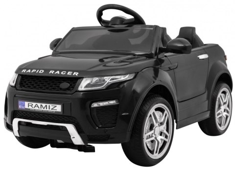 Autko Rapid Racer elektryczne dla dzieci Czarny + Pilot + Wolny Start + EVA + MP3 LED Autko Rapid Racer elektryczne dla dzieci Czarny + Pilot + Wolny Start + EVA + MP3 LED
