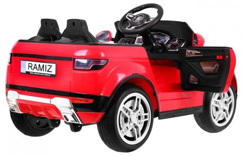 Autko Rapid Racer elektryczne dla dzieci Czerwony + Pilot + Wolny Start + EVA + MP3 LED Autko Rapid Racer elektryczne dla dzieci Czerwony + Pilot + Wolny Start + EVA + MP3 LED
