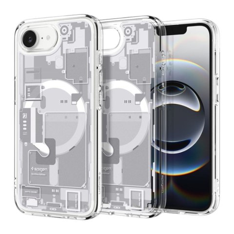 Spigen Ultra Hybrid Mag MagSafe - Etui do iPhone 16e (Zero One White) Spigen Ultra Hybrid Mag MagSafe - Etui do iPhone 16e (Zero One White)