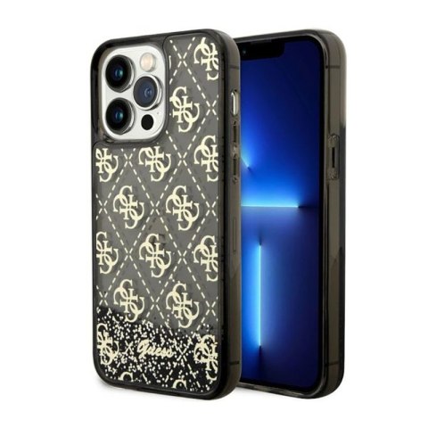 Guess Liquid Glitter Transculent 4G - Etui iPhone 14 Pro Max (Czarny) Guess Liquid Glitter Transculent 4G - Etui iPhone 14 Pro Max (Czarny)