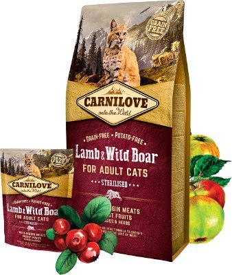 CARNILOVE CAT LAMB&WILD BOAR STERILISED 400G CARNILOVE CAT LAMB&WILD BOAR STERILISED 400G