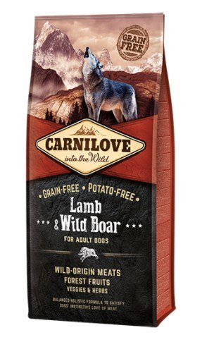Carnilove Grain Free Adult Lamb & Wild Boar - sucha karma dla psów - 12 kg Carnilove Grain Free Adult Lamb & Wild Boar - sucha karma dla psów - 12 kg