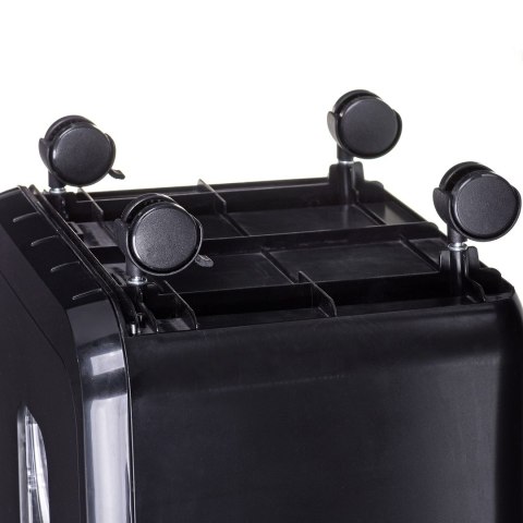 Niszczarka Activejet ASH-2502C, P-4, 28 l, ścinki 4x40 mm, czarna Niszczarka Activejet ASH-2502C, P-4, 28 l, ścinki 4x40 mm, czarna
