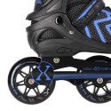 NA19318 CZARNO-NIEBIESKI ROZM. M (35-38) ŁYŻWOROLKI NILS EXTREME