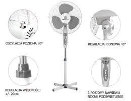 2 x WENTYLATOR PODŁOGOWY KINGCOOL 40cm 40W KC-2124