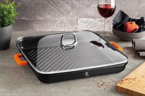KWADRATOWA PATELNIA GRILLOWA 34x34cm BERLINGER HAUS GRANIT DIAMOND BH-1441 KWADRATOWA PATELNIA GRILLOWA 34x34cm BERLINGER HAUS GRANIT DIAMOND BH-1441