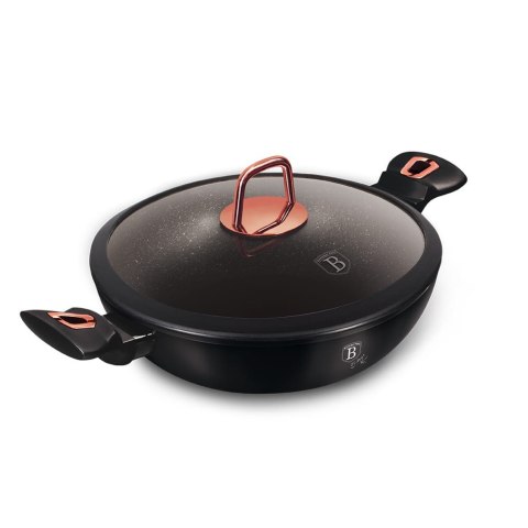 WOK GARNEK GRANITOWY 4.4L 30CM BERLINGER HAUS BLACK ROSE BH-7112 WOK GARNEK GRANITOWY 4.4L 30CM BERLINGER HAUS BLACK ROSE BH-7112