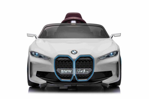Autko BMW i4 na akumulator dla dzieci Biały + Wolny Start + EVA + Ekoskóra + Audio LED + Pilot Autko BMW i4 na akumulator dla dzieci Biały + Wolny Start + EVA + Ekoskóra + Audio LED + Pilot