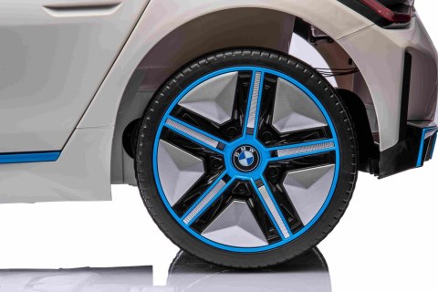 Autko BMW i4 na akumulator dla dzieci Biały + Wolny Start + EVA + Ekoskóra + Audio LED + Pilot Autko BMW i4 na akumulator dla dzieci Biały + Wolny Start + EVA + Ekoskóra + Audio LED + Pilot