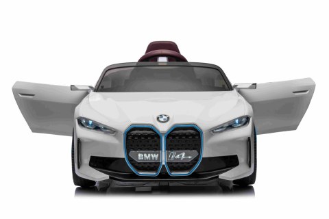 Autko BMW i4 na akumulator dla dzieci Biały + Wolny Start + EVA + Ekoskóra + Audio LED + Pilot Autko BMW i4 na akumulator dla dzieci Biały + Wolny Start + EVA + Ekoskóra + Audio LED + Pilot