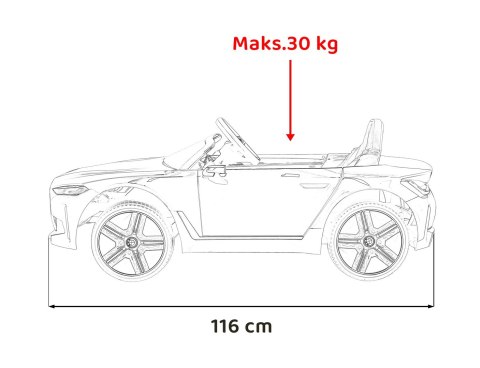 Autko BMW i4 na akumulator dla dzieci Biały + Wolny Start + EVA + Ekoskóra + Audio LED + Pilot Autko BMW i4 na akumulator dla dzieci Biały + Wolny Start + EVA + Ekoskóra + Audio LED + Pilot