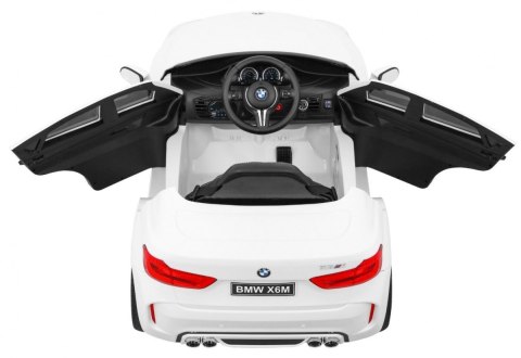 BMW X6M Elektryczne Autko dla dzieci, Biały SUV + Pilot BMW X6M Elektryczne Autko dla dzieci, Biały SUV + Pilot