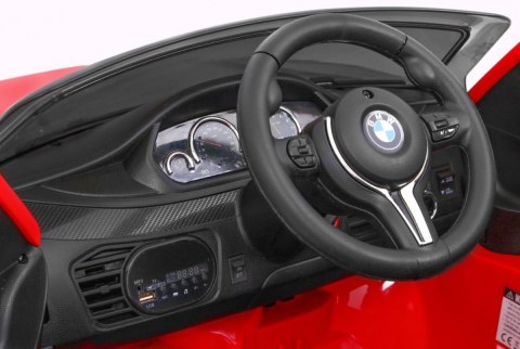 BMW X6M Elektryczne Autko dla dzieci Czerwony + Pilot + EVA + Wolny Start + Panel audio + LED BMW X6M Elektryczne Autko dla dzieci Czerwony + Pilot + EVA + Wolny Start + Panel audio + LED