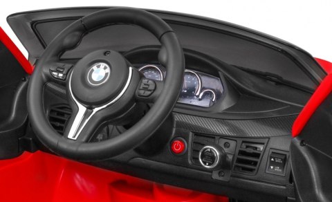 BMW X6M Elektryczne Autko dla dzieci Czerwony + Pilot + EVA + Wolny Start + Panel audio + LED BMW X6M Elektryczne Autko dla dzieci Czerwony + Pilot + EVA + Wolny Start + Panel audio + LED
