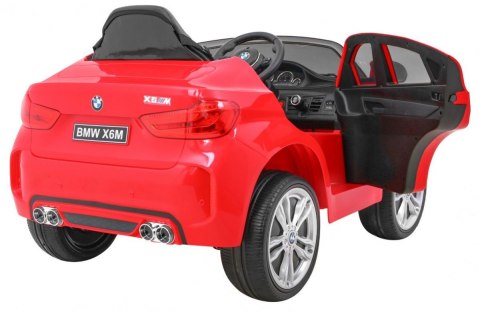 BMW X6M Elektryczne Autko dla dzieci Czerwony + Pilot + EVA + Wolny Start + Panel audio + LED BMW X6M Elektryczne Autko dla dzieci Czerwony + Pilot + EVA + Wolny Start + Panel audio + LED