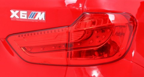 BMW X6M Elektryczne Autko dla dzieci Czerwony + Pilot + EVA + Wolny Start + Panel audio + LED BMW X6M Elektryczne Autko dla dzieci Czerwony + Pilot + EVA + Wolny Start + Panel audio + LED