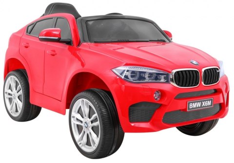 BMW X6M Elektryczne Autko dla dzieci Czerwony + Pilot + EVA + Wolny Start + Panel audio + LED BMW X6M Elektryczne Autko dla dzieci Czerwony + Pilot + EVA + Wolny Start + Panel audio + LED