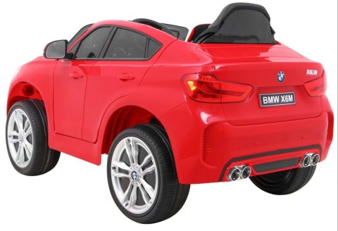 BMW X6M Elektryczne Autko dla dzieci Czerwony + Pilot + EVA + Wolny Start + Panel audio + LED BMW X6M Elektryczne Autko dla dzieci Czerwony + Pilot + EVA + Wolny Start + Panel audio + LED