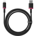 Kabel Baseus Dura 2.4A 1m (czerwono-czarny)