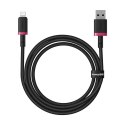 Kabel Baseus Dura 2.4A 1m (czerwono-czarny)