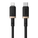 Kabel Baseus Dura Typ C 20W 1m (czarno-złoty)