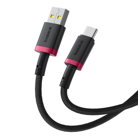 Kabel Baseus Dura USB-Typ C 60W 1m (czerwono-czarny) Kabel Baseus Dura USB-Typ C 60W 1m (czerwono-czarny)