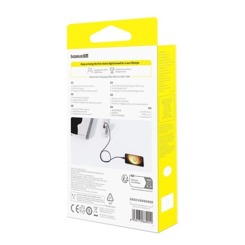 Kabel Baseus Dura USB-Typ C 60W 1m (czerwono-czarny) Kabel Baseus Dura USB-Typ C 60W 1m (czerwono-czarny)