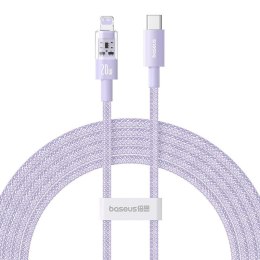 Kabel Baseus Gem USB C-IP 20W 2m (fioletowy)