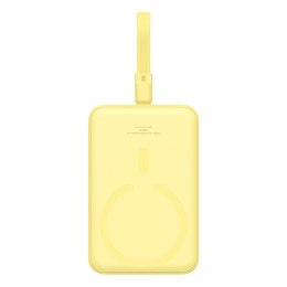 Powerbank Baseus Magnetic Mini Air Wireless 10000mAh 20W+kabel USB C-USB C (żółty)
