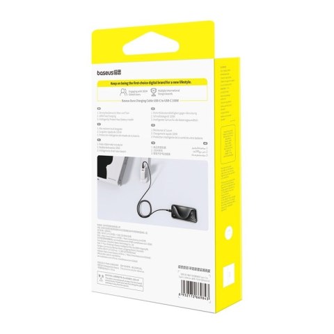 Kabel Baseus Dura Typ C-Typ C 100W 1m czarno-złoty Kabel Baseus Dura Typ C-Typ C 100W 1m czarno-złoty